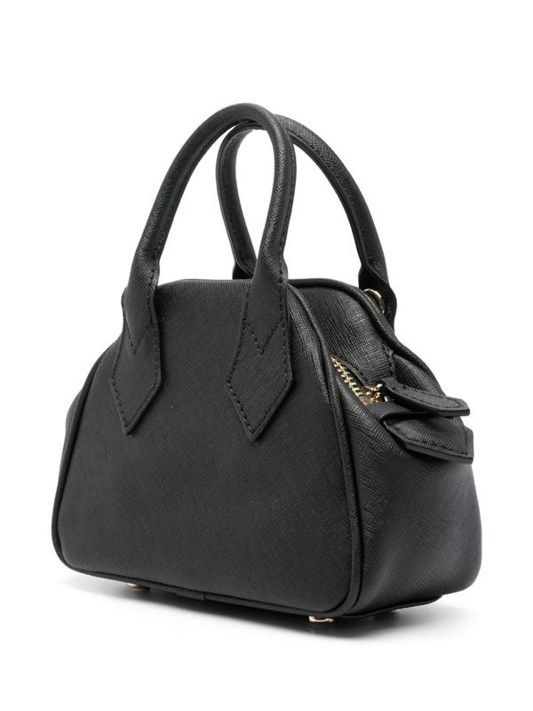 Orb Logo Leather Tote Bag