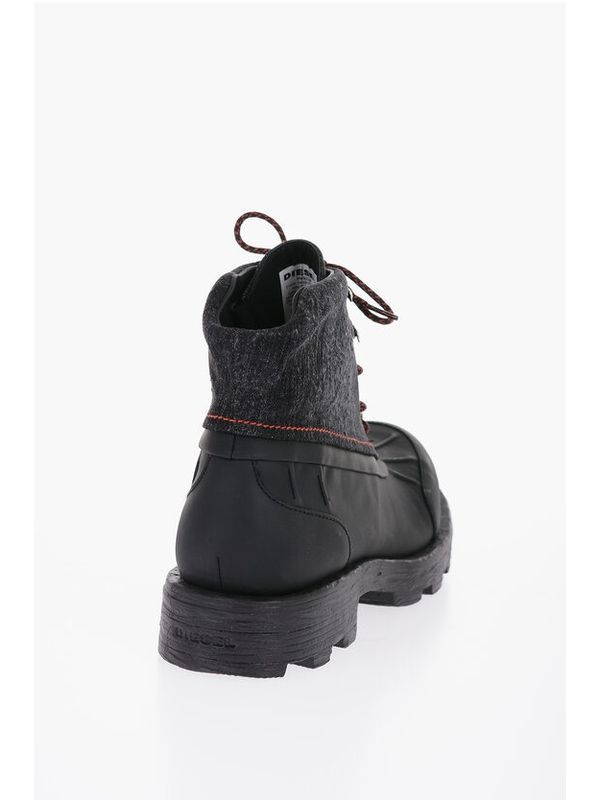 D Hammer Lace-Up Boots