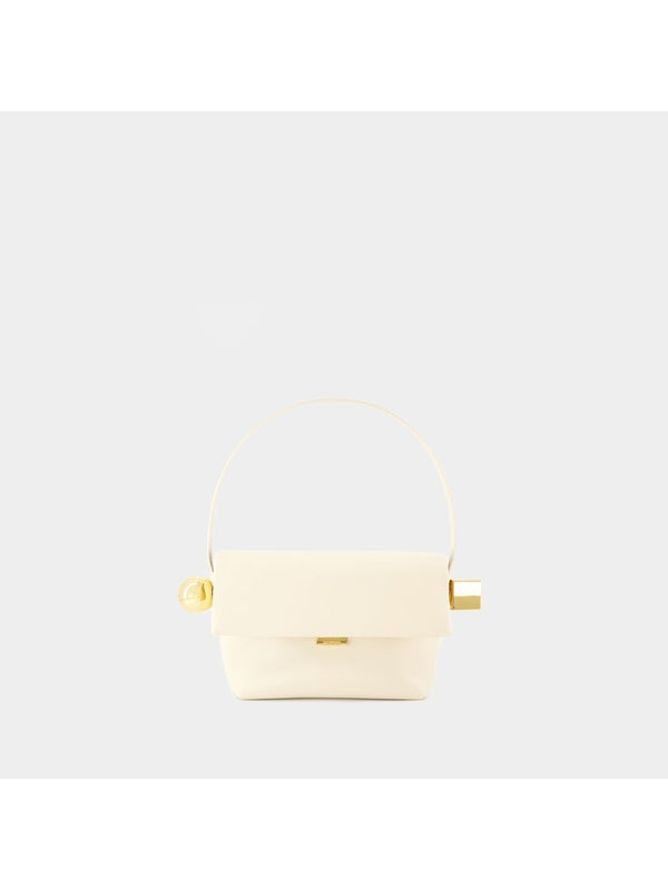 Rond Carre Leather Shoulder Bag