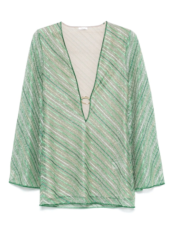Oseree Green Cardigan