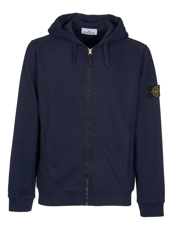 Wappen Patch Cotton Zip-Up Hoodie