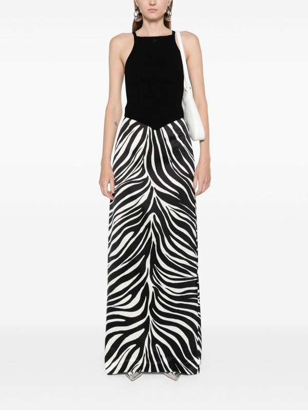 Logo Embroidery Rib Sleeveless Top