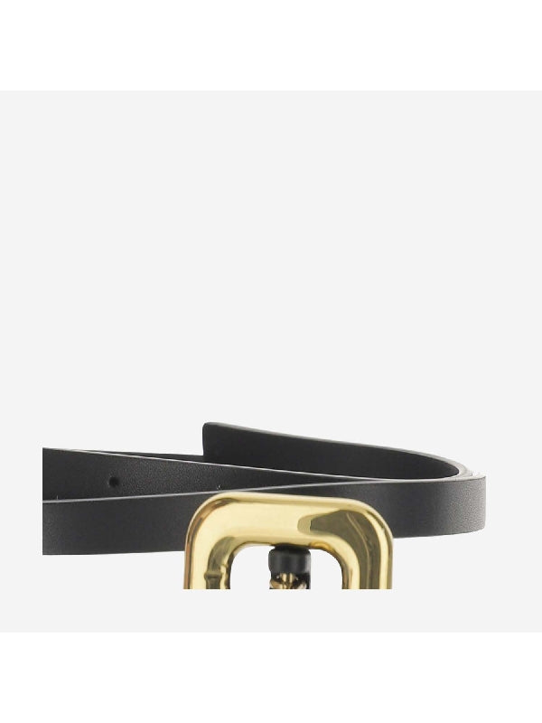 Buckle Detail Leather Belt