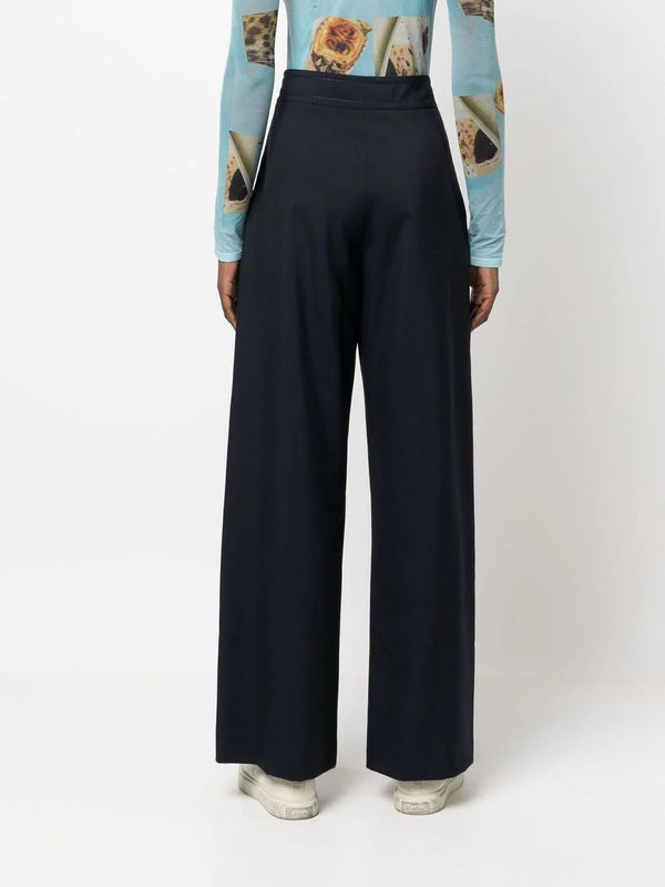 Wide Wool Pants