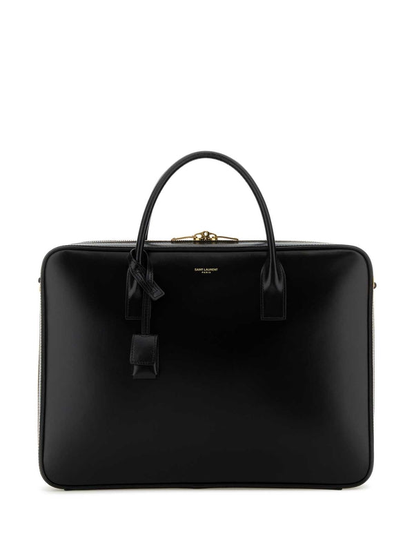 Bauletto Large Black Brief Case