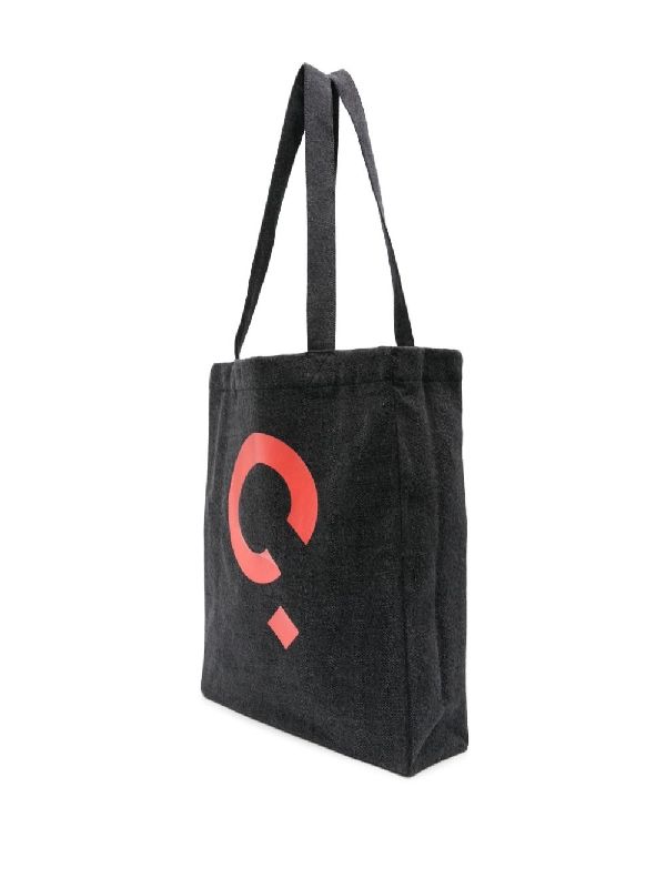 Color Logo Denim Rue Tote Bag