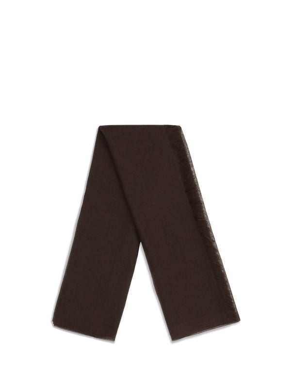 Brunello Cucinelli Brown Wool Mufflers