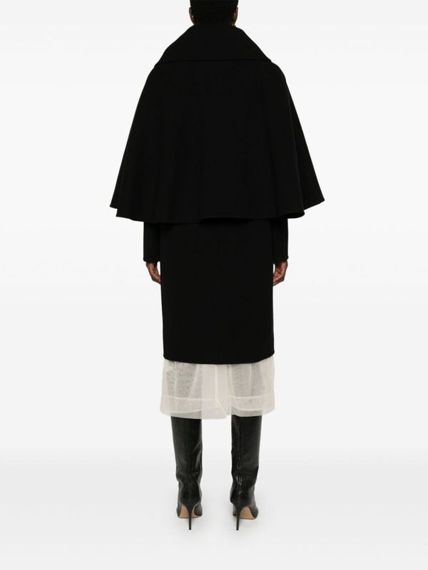 Wool Cashmere Cape Coat