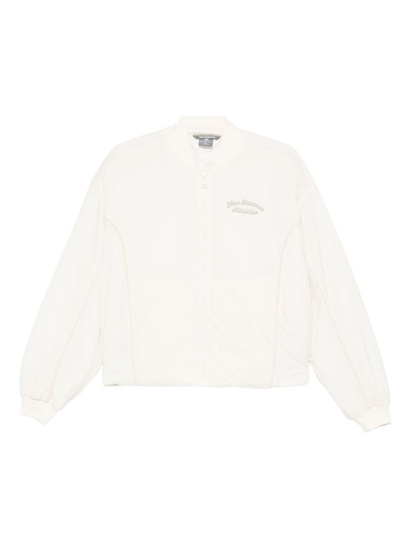 New Balance White Bomber