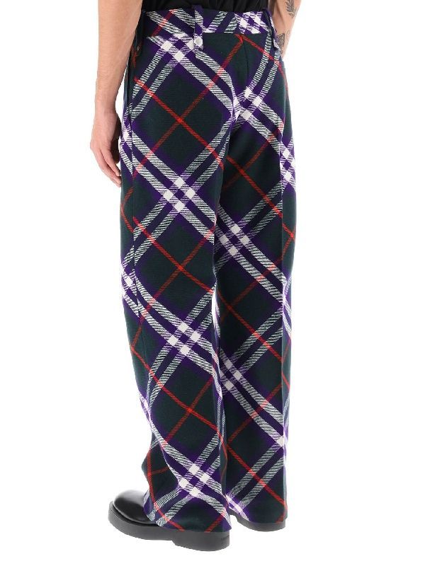 Allover Check Zipper Pocket
  Trousers