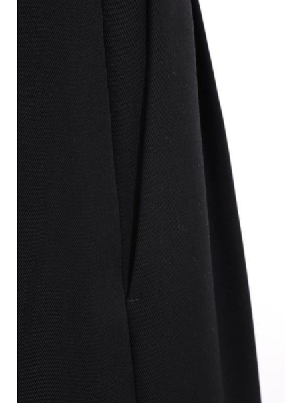 Belted Wool Pleats Pants