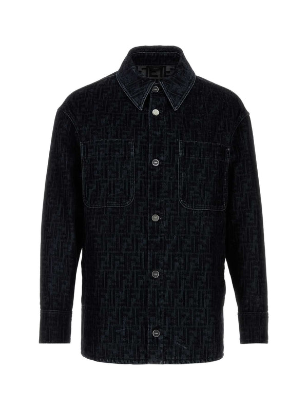 FF Pattern Denim Shirt