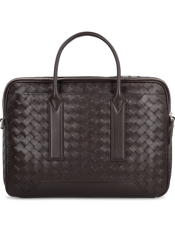 Bottega Veneta Getaway Brown Brief Case