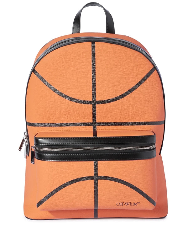 Basket Leather Backpack