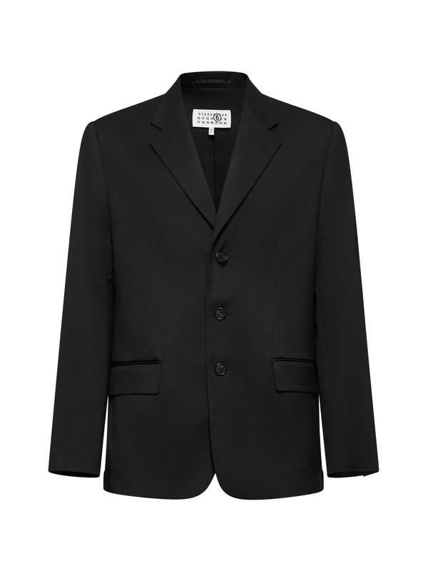 Back Stitch Single Black Tailored Jacket