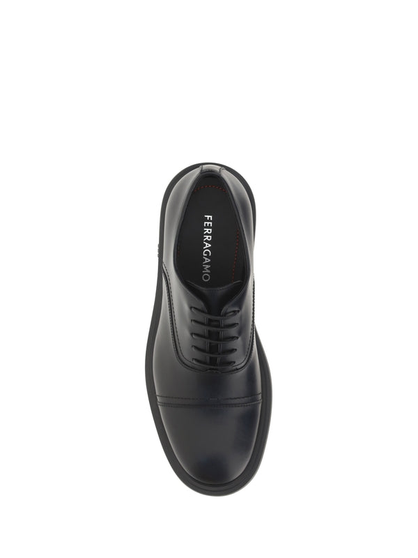 FERRAGAMO - Calfskin Derby Shoes - Jente