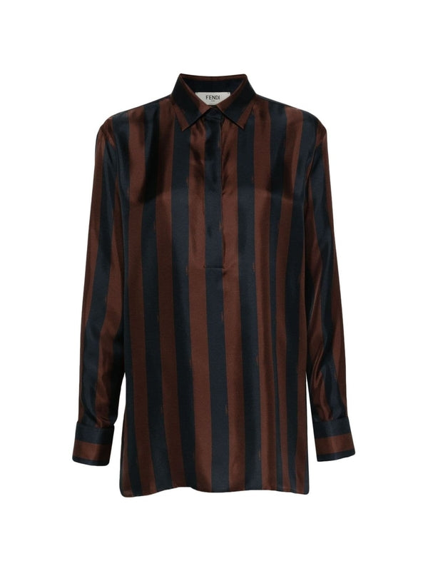 Stripe Silk Shirt