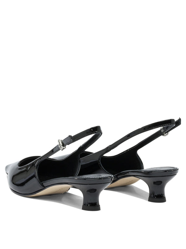 Aeyde Black Slingback Heels