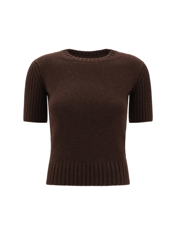 Mia Cashmere Short Sleeve Knit