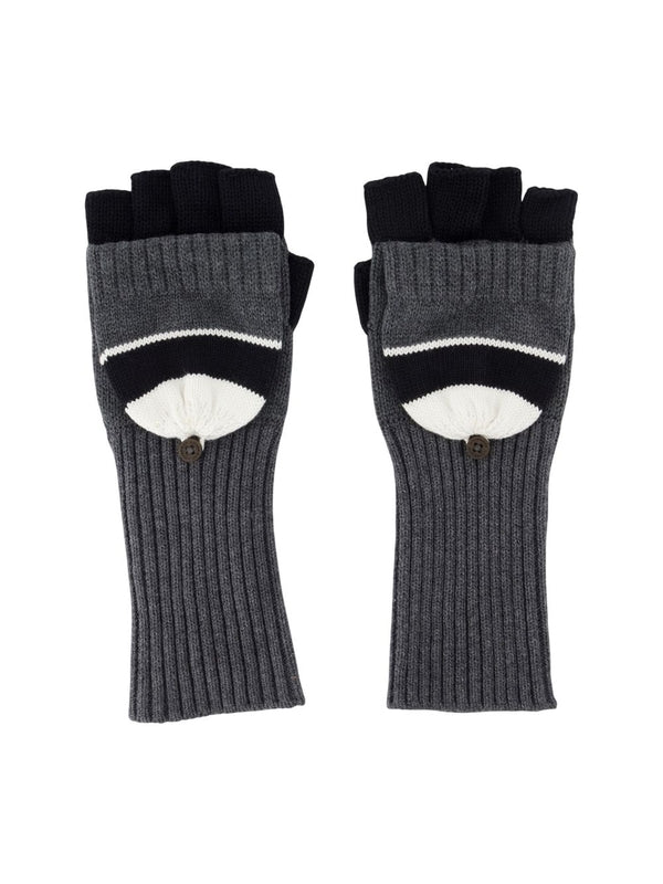 Charles Jeffrey Loverboy Grey Wool Gloves