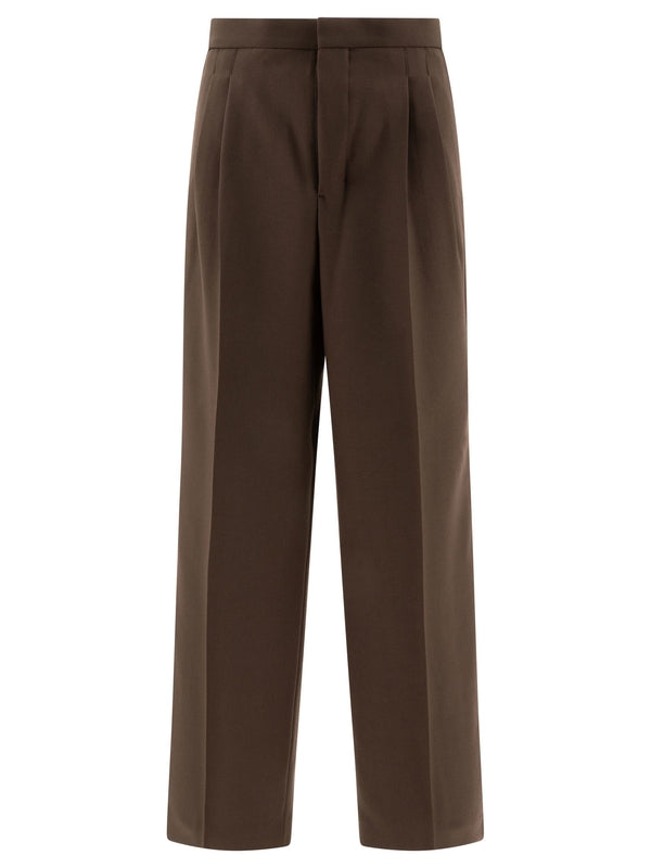 Pleated Wool
  Tailored Pants