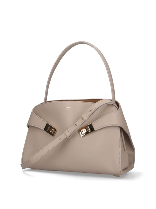 Ferragamo Beige Tote Bags
