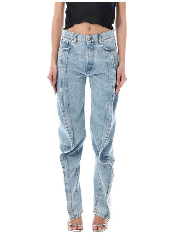 Banana Slim Cotton Denim Pants