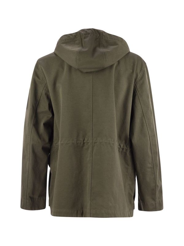 Wappen Patch Multi Pocket Hood Jacket