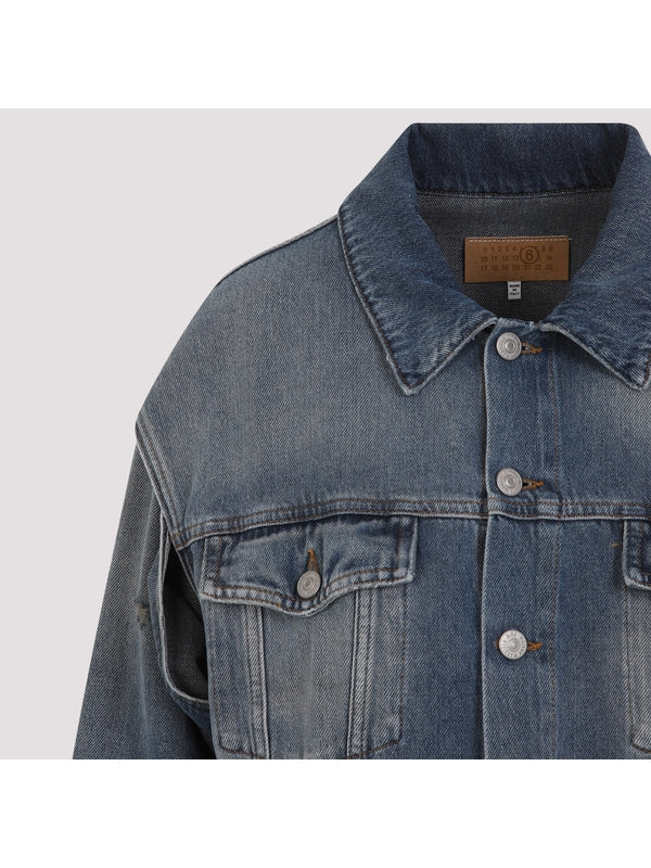 Pocket Detail Denim Trucker Jacket