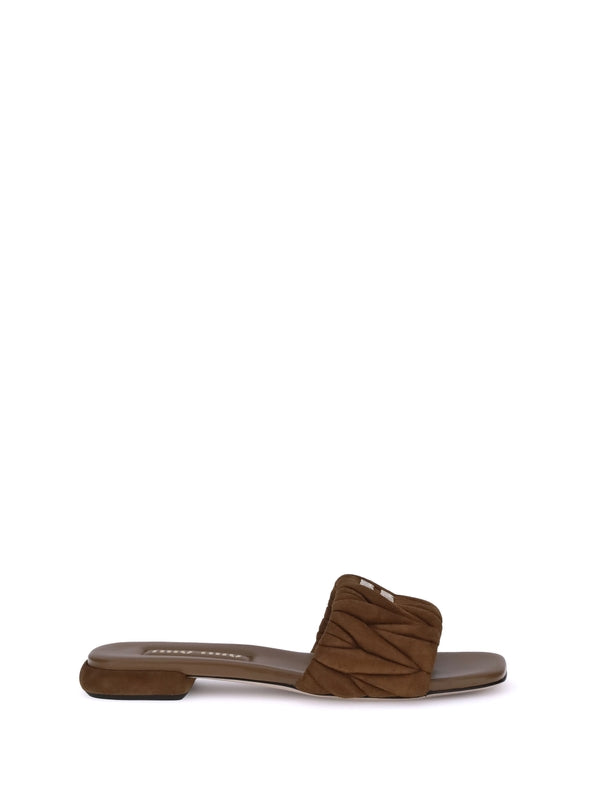 Miu Miu Brown Slides