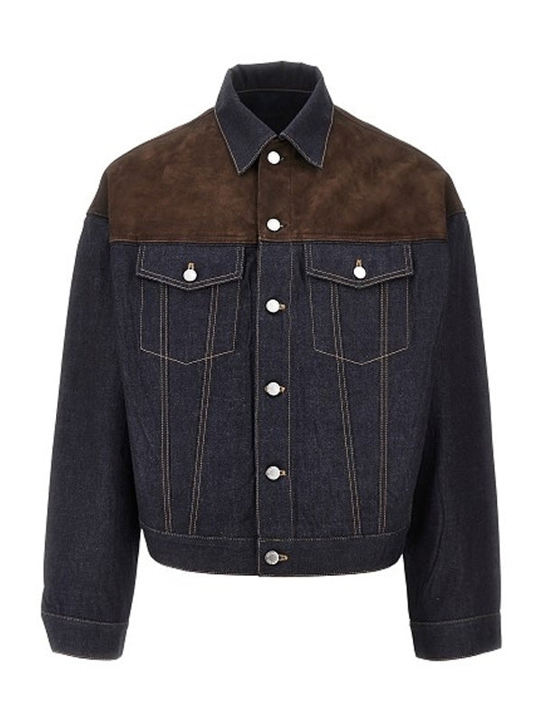 Back Logo-Tab Denim Jacket