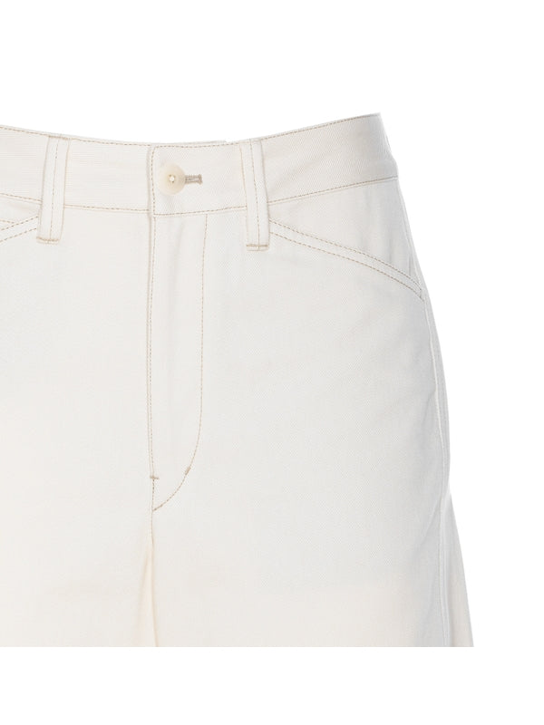 Twist Cotton Denim Pants