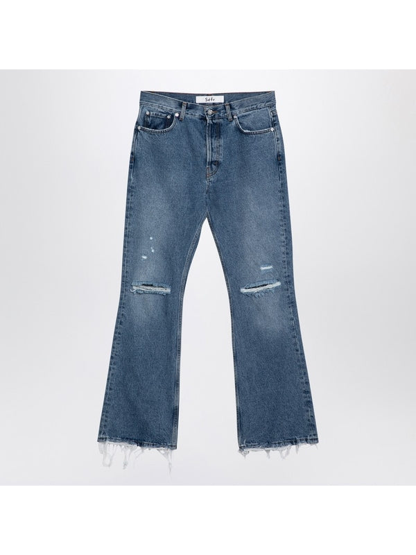 Rider Cut Denim Pants