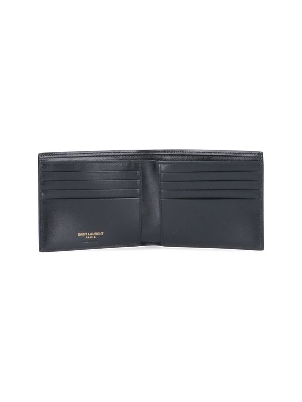 Cassandra Monogram Leather Bi-Fold Wallet