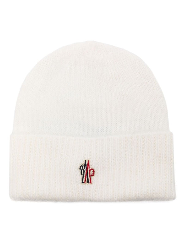 Moncler White Beanie