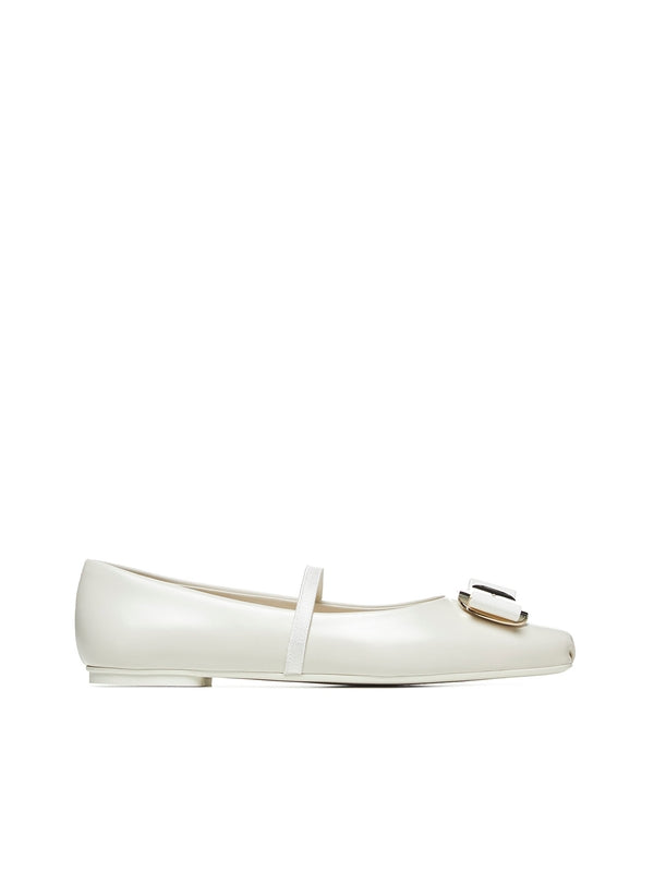 New Vara Bow Lambskin Flat Shoes