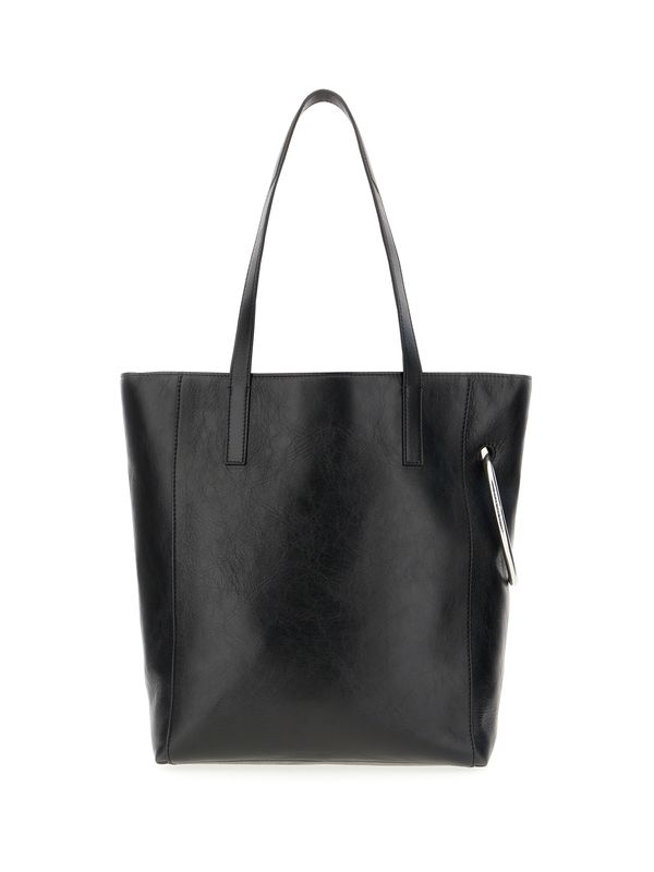 Black Leather Tote Bag