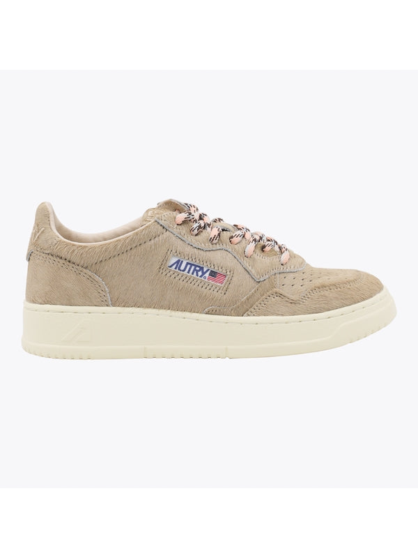 Autry Beige Low Top Sneakers
