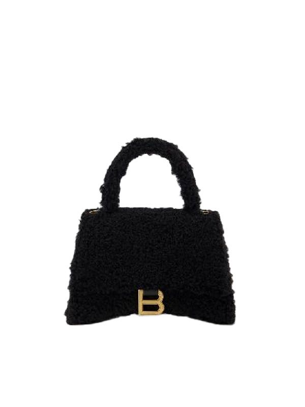 Balenciaga Hourglass Small Black Tote Bags