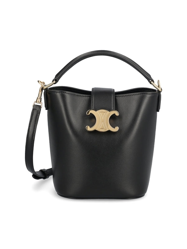 Triomphe Buckle Leather Crossbody Bag