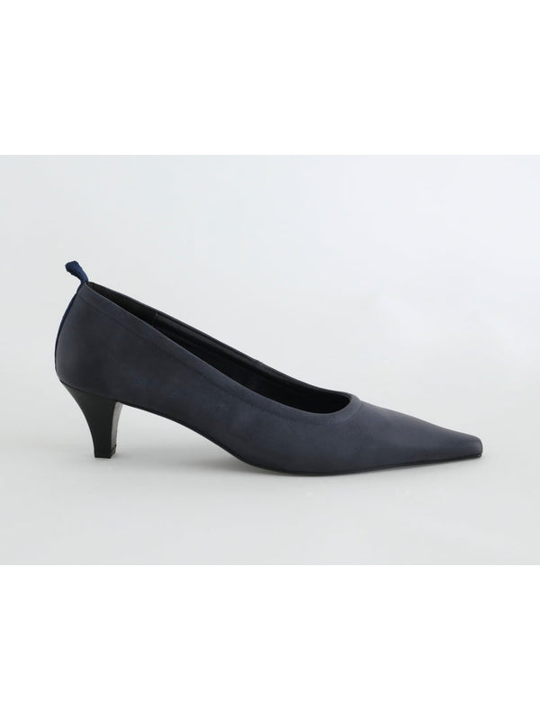 Paloma-Wool Navy Pumps Heels