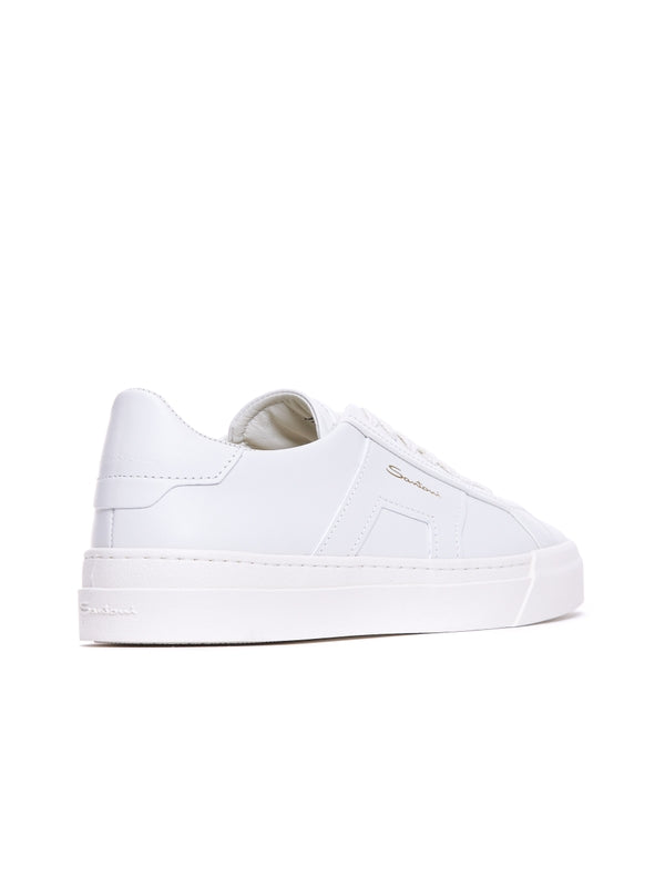 Santoni White Low Top Sneakers
