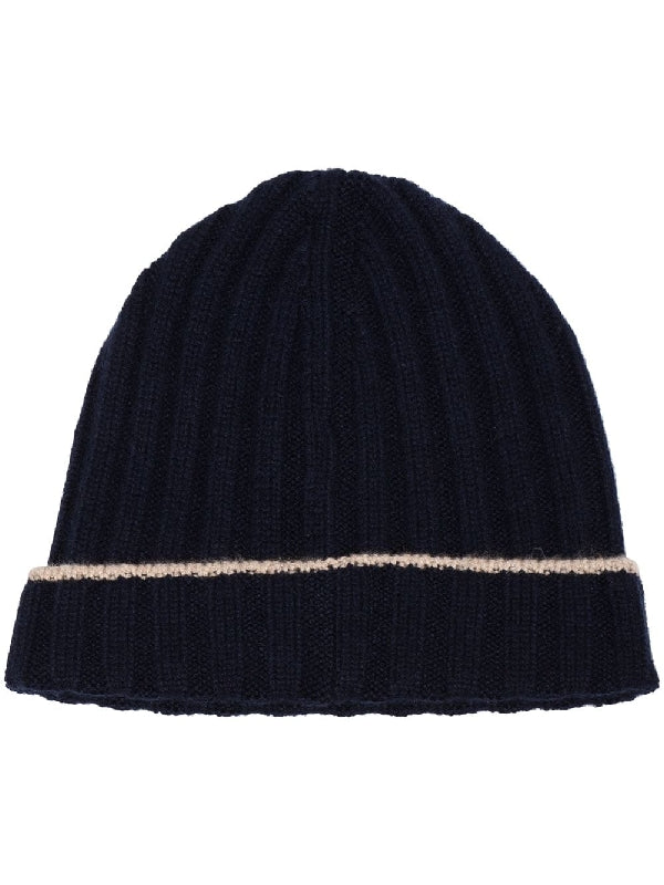 Cashmere Ribbed Beanie