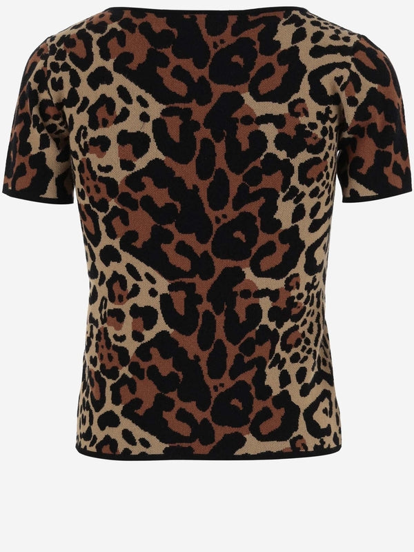 Leopard Pattern Short Sleeve T-Shirt