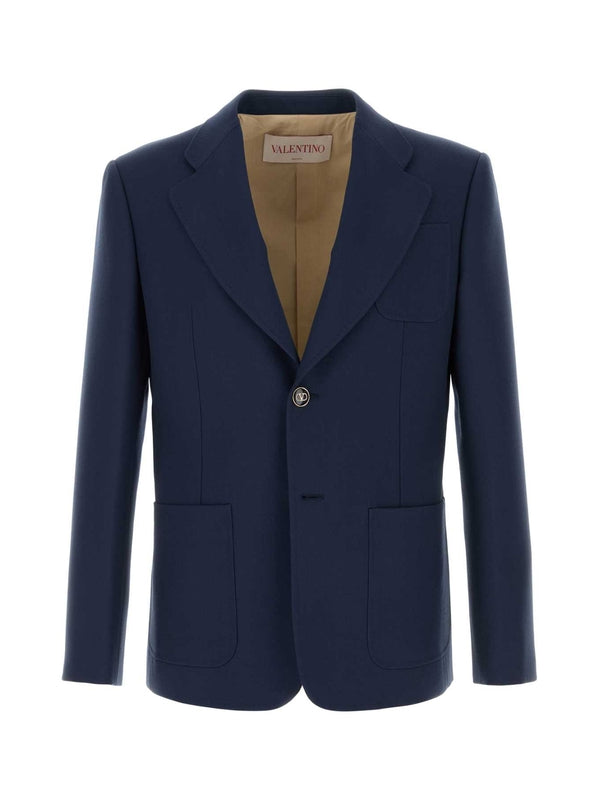 Single-breasted Wool Tailored Jacket