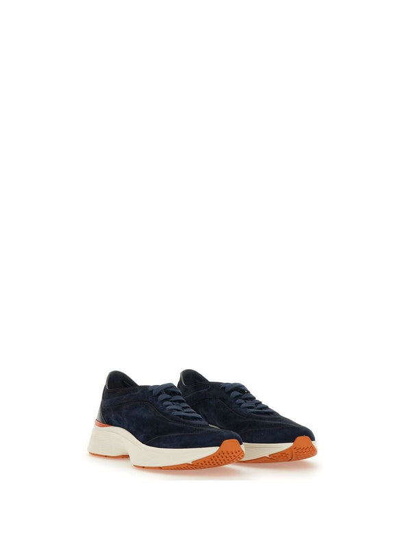 Santoni Navy Sneakers