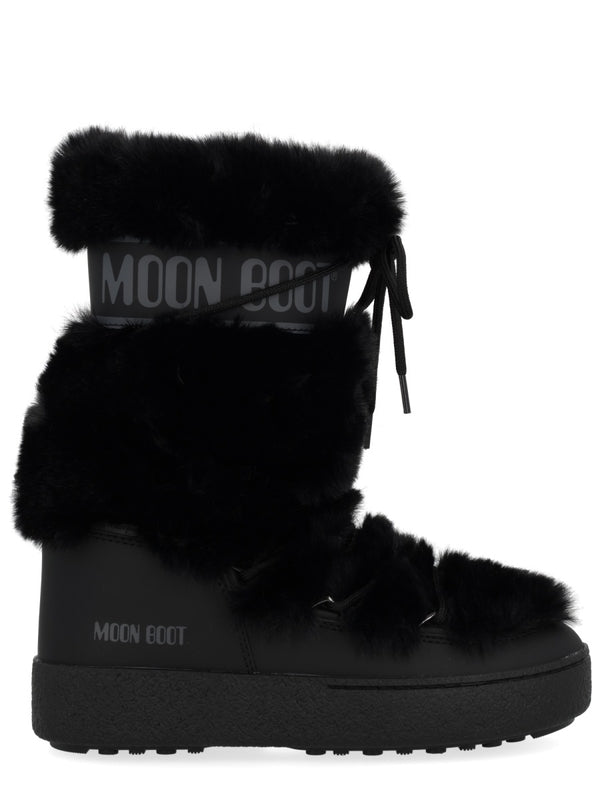 Moon Boot Black Lace-Up Boots