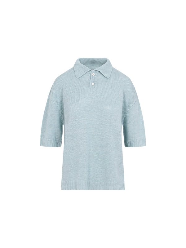 Back Stitch Detail Polo Shirt