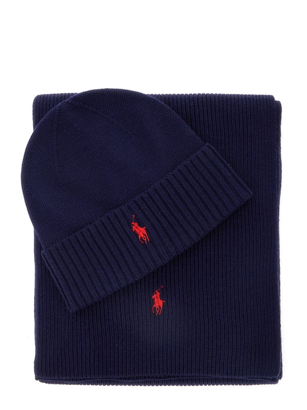Polo Ralph Lauren Navy Wool Mufflers
