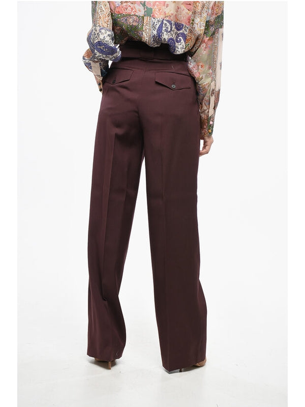 Lanvin Burgundy Trousers